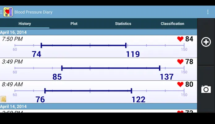 Blood Pressure Diary android App screenshot 15